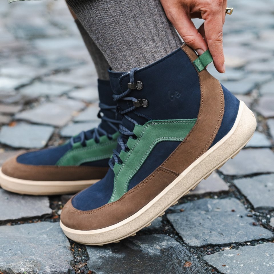 Chaussures barefoot Be Lenka York - Navy, Brown & Beige