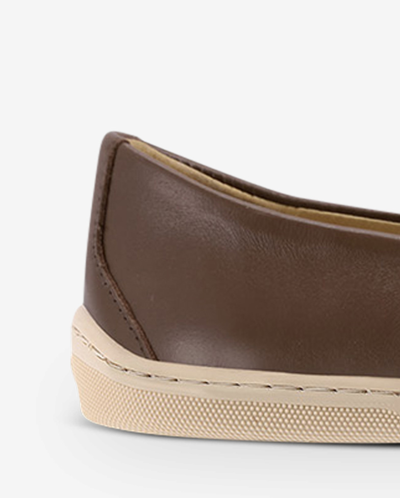 Be Lenka Buena - Dark Brown Beige, mokasyny barefoot, detal pięty