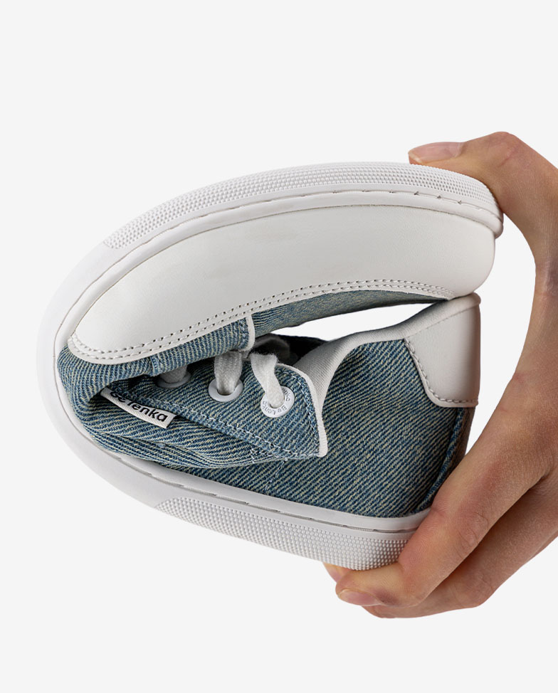 Be Lenka Rebound - Denim Light Blue, barefoot sneakers, flexible sole detail