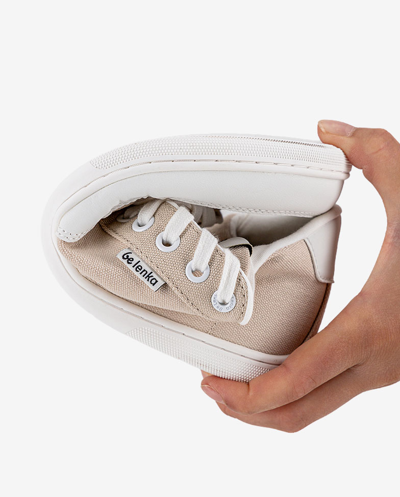 Be Lenka Rebound - Sand, barefoot sneakers, flexible sole detail