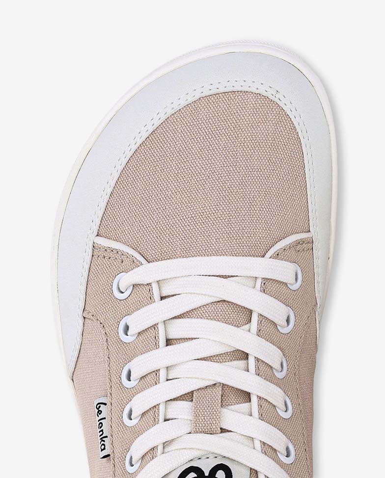 Be Lenka Rebound - Sand, barefoot sneakers, toe box detail