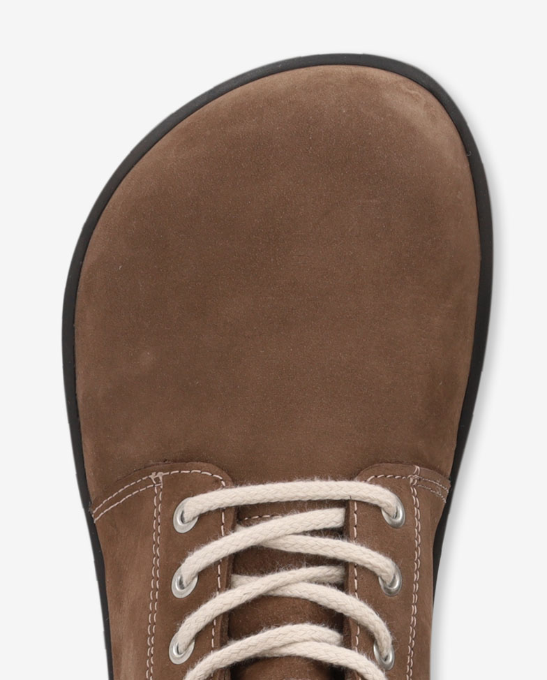 Be Lenka Winter 3.0 - Chocolate, winter barefoot boots, toe box detail