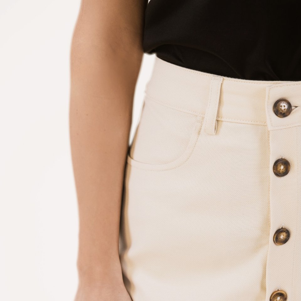 Women's Midi Skirt Be Lenka Essentials - Creme