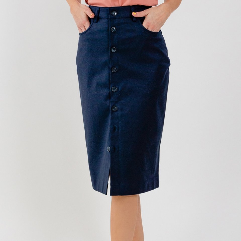 Women's Midi Skirt Be Lenka Essentials - Navy