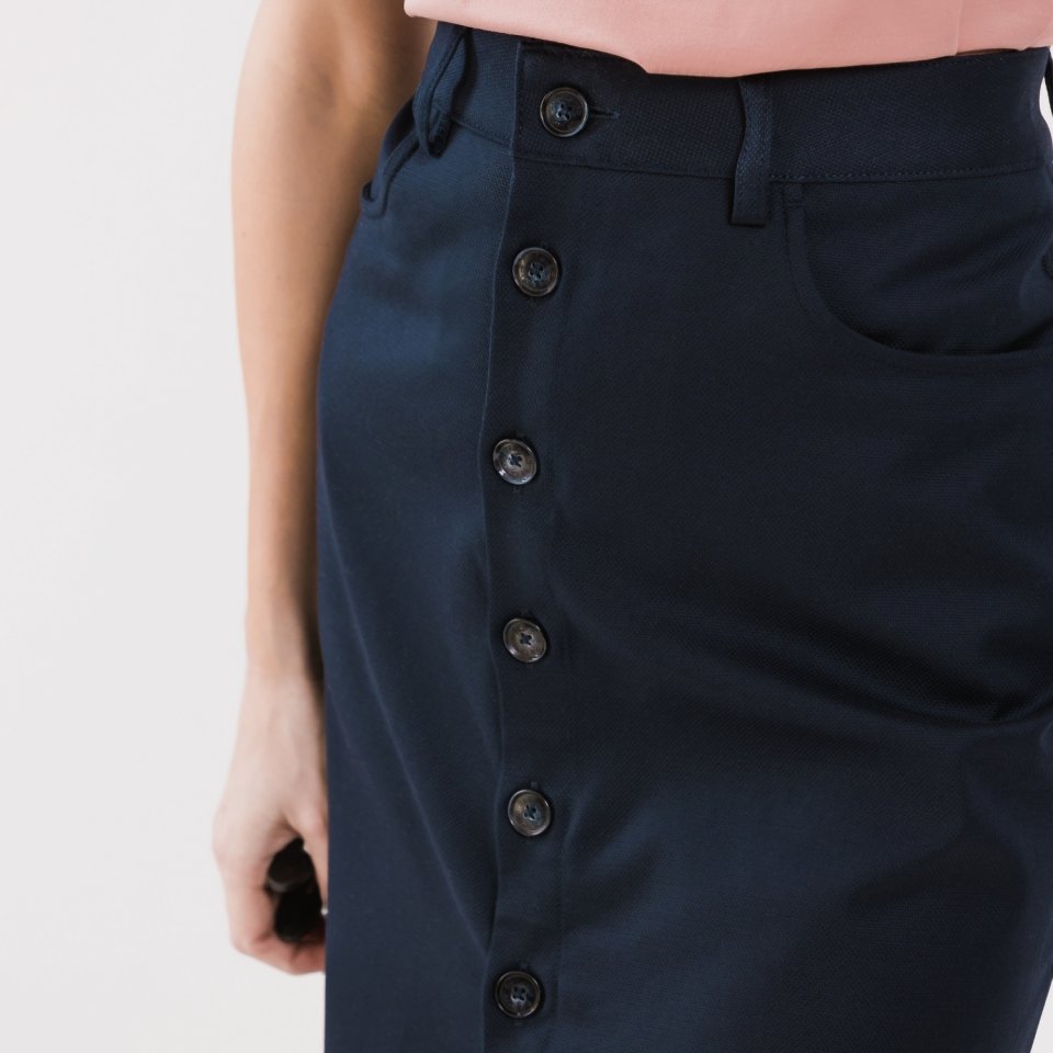 Women's Midi Skirt Be Lenka Essentials - Navy