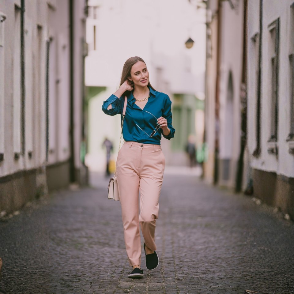 Women's Pants Be Lenka Essentials - Nude pink
