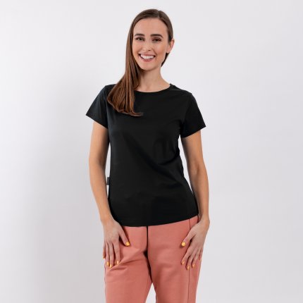 Women's Round Neck t-shirt Be Lenka Essentials - Jet Black