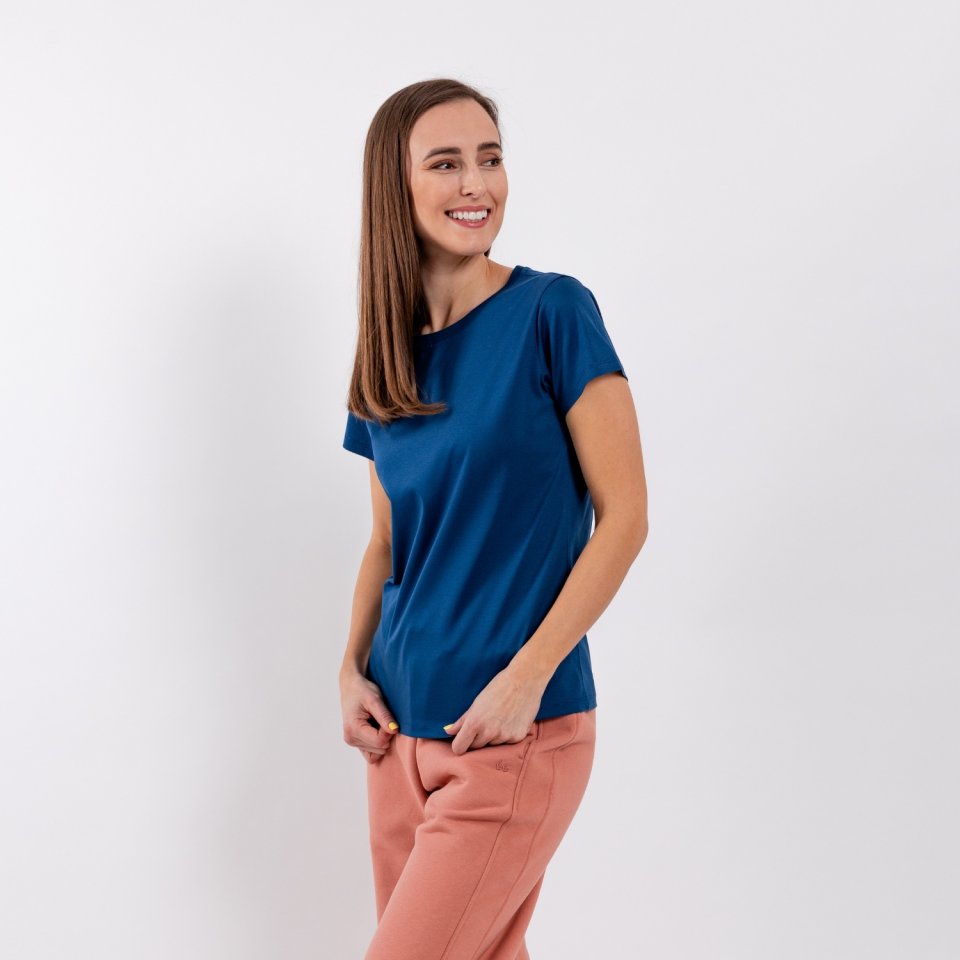 Women's Round Neck t-shirt Be Lenka Essentials - Navy
