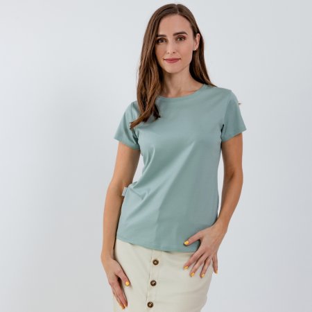 Dámske tričko s okrúhlym výstrihom Be Lenka Essentials - Pistachio Green