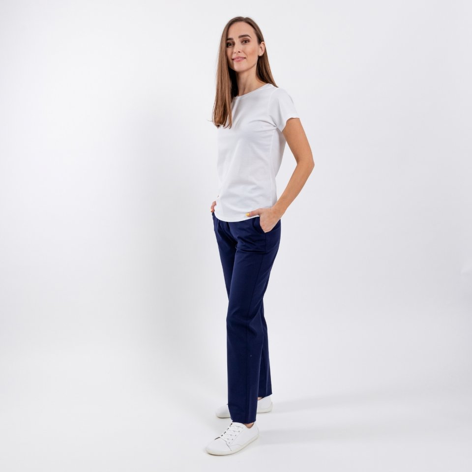 Women's Round Neck t-shirt Be Lenka Essentials - White