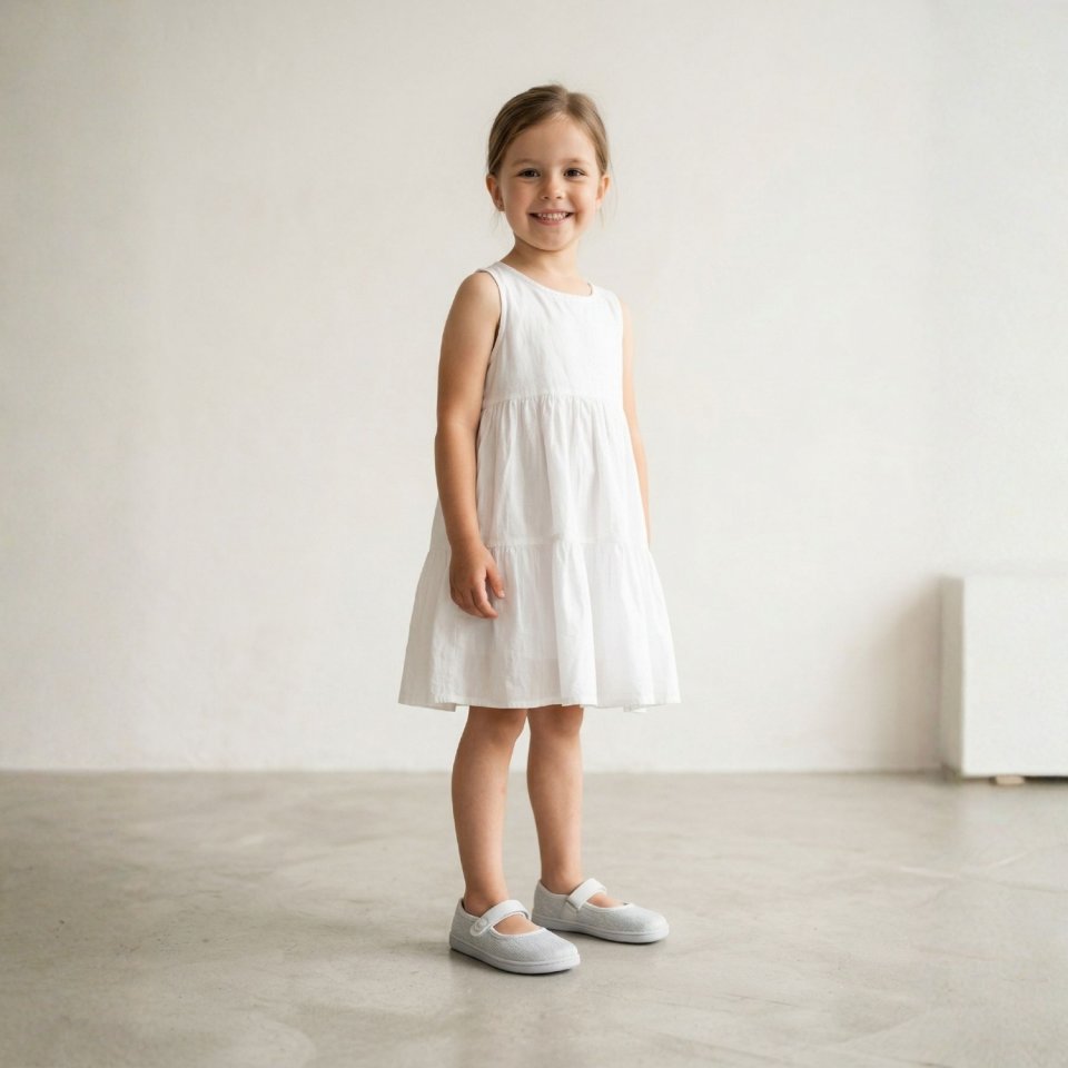 Kids Barefoot Ballerinas Be Lenka Tinkee Kids - White Sparkle