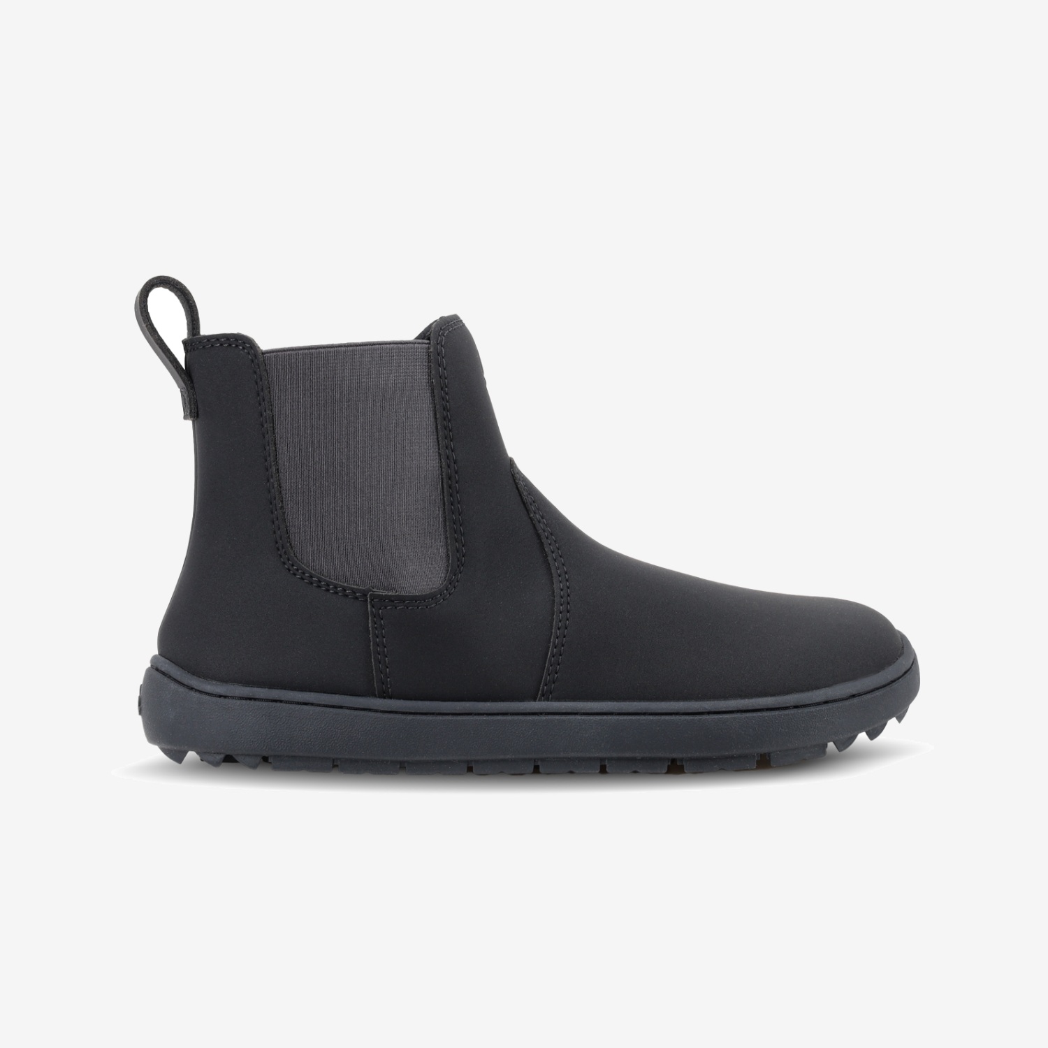 Be Lenka Kids' barefoot Chelsea boots Be Lenka Halla Junior in All Black and Brown, barefoot shoe