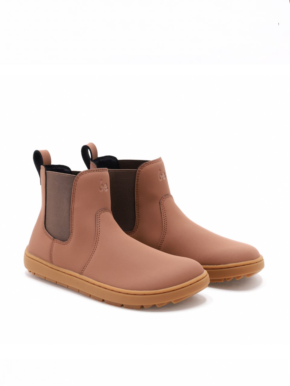 Dětské barefoot Chelsea boty Be Lenka Halla Junior - Brown