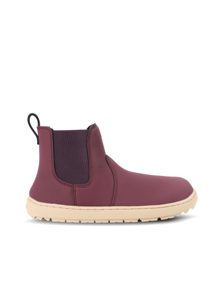 Dětské barefoot Chelsea boty Be Lenka Halla Junior - Burgundy