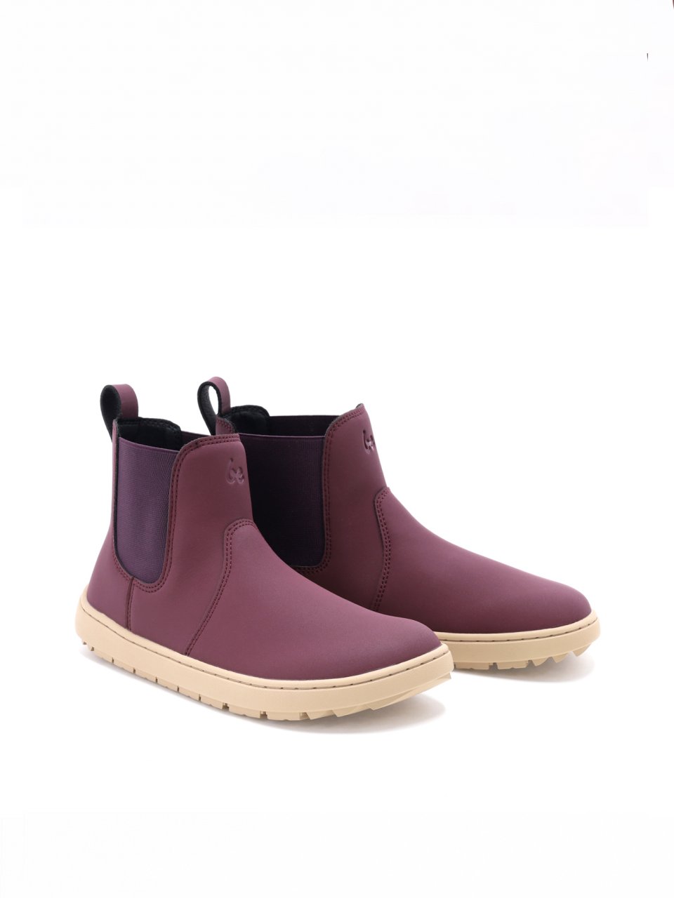 Kids' barefoot Chelsea boots Be Lenka Halla Kids - Burgundy