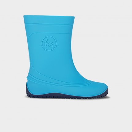 Kids Barefoot Rain Boots Be Lenka Pudds - Aqua Blue