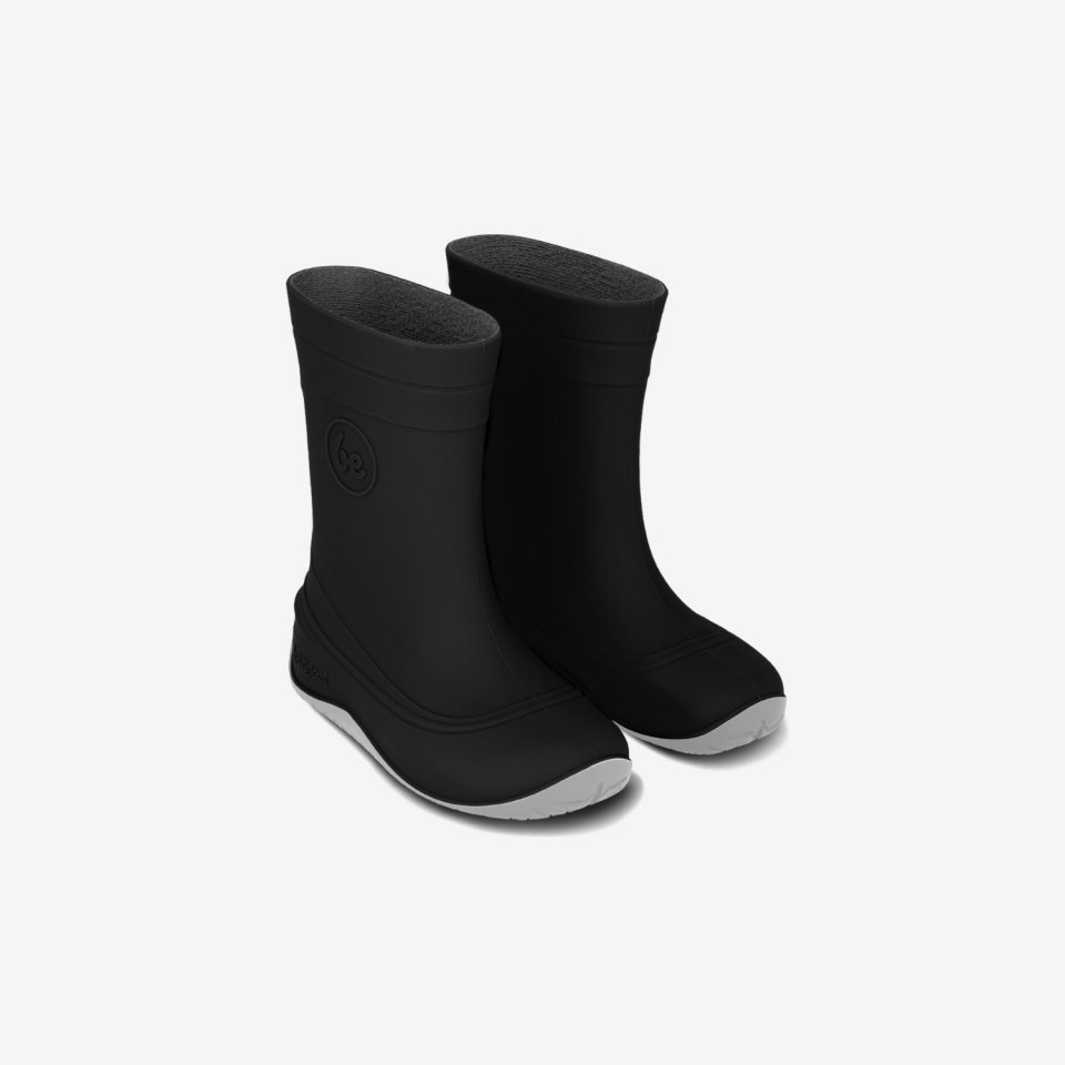 Kids Barefoot Rain Boots Be Lenka Pudds - Black