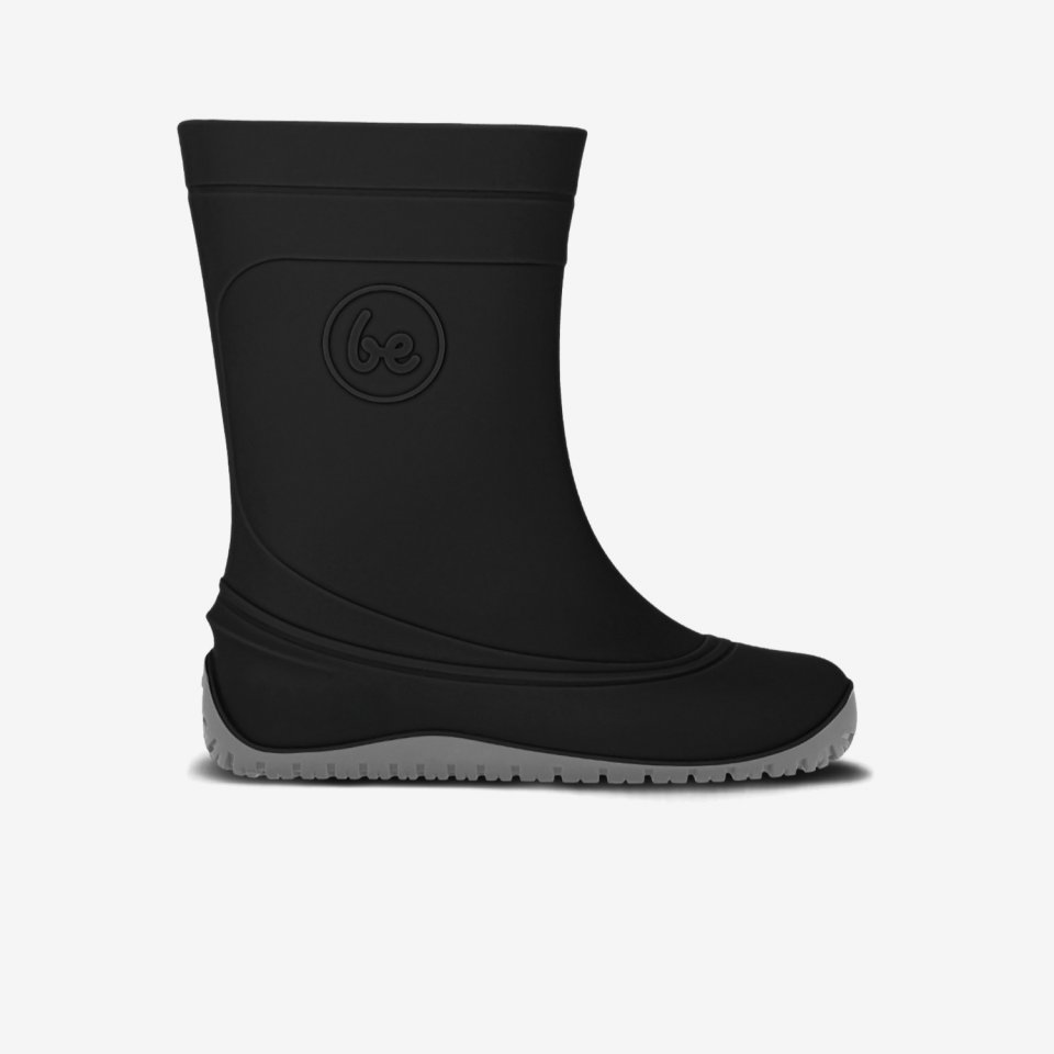 Kids Barefoot Rain Boots Be Lenka Pudds - Black