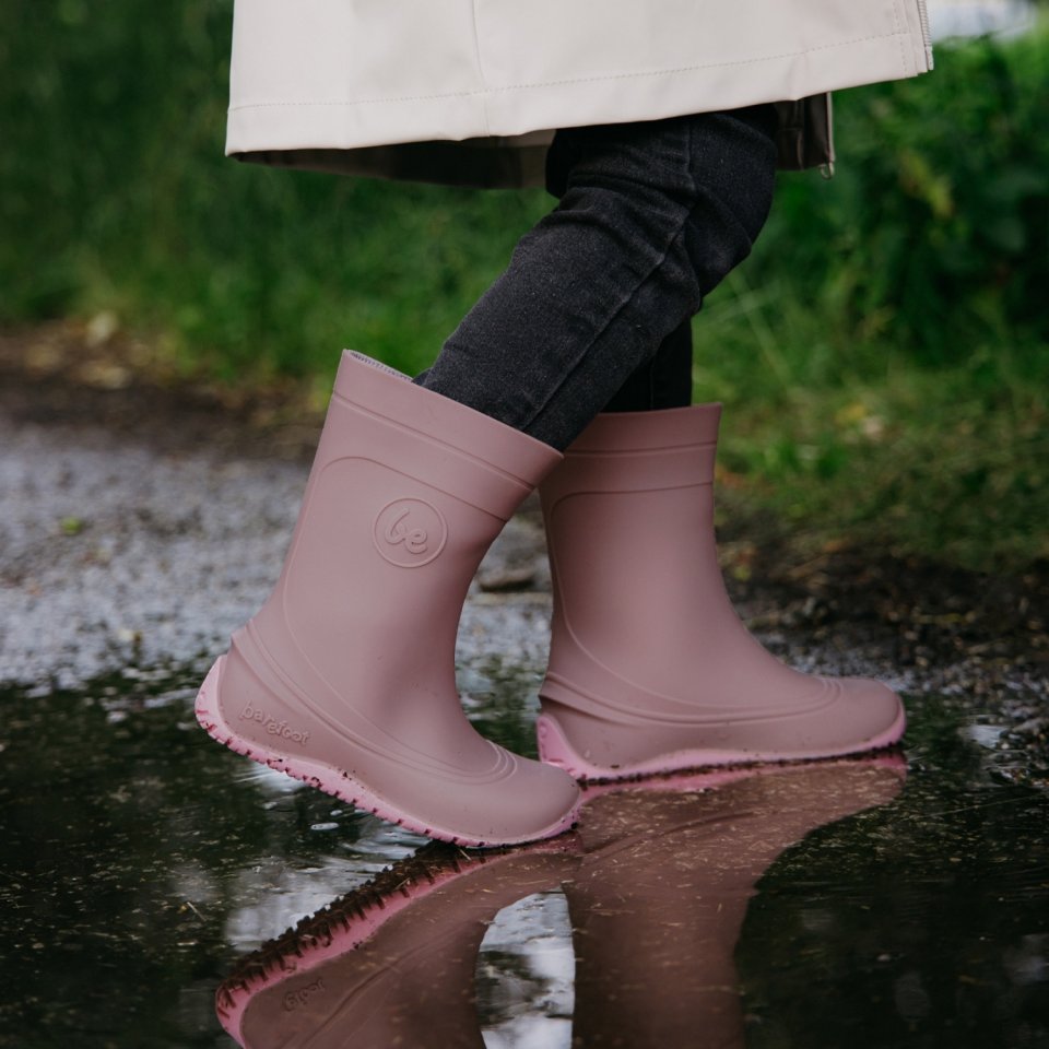 Stivali barefoot per bambini Be Lenka Pudds - Misty Pink
