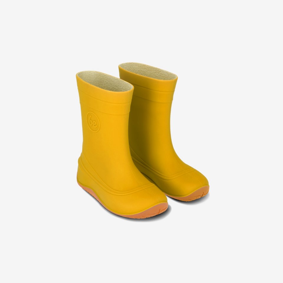 Kids Barefoot Rain Bootss Be Lenka Pudds - Yellow
