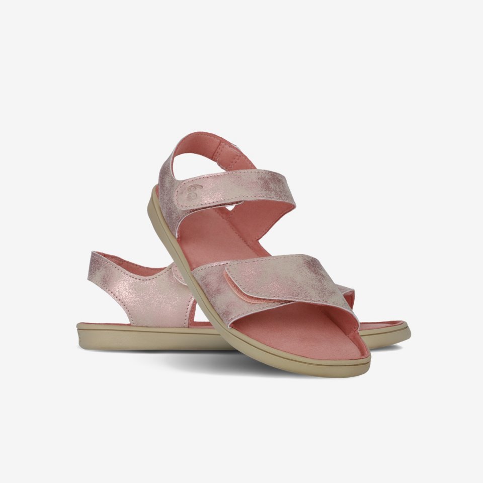 Kids barefoot sandals Be Lenka Miami Kids - Coral Sparkle