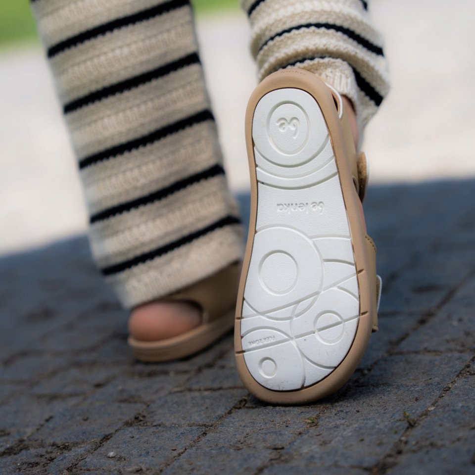 Gyermek barefoot szandál Be Lenka Miami Junior - Light Brown