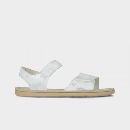 Detské barefoot sandále Be Lenka Miami Kids - Off - White Sparkle