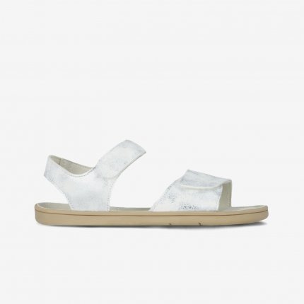 Dětské barefoot sandály Be Lenka Miami Kids - Off - White Sparkle