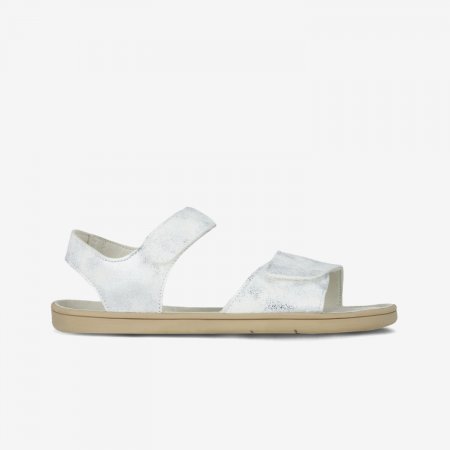 Detské barefoot sandále Be Lenka Miami Junior - Off-White Sparkle