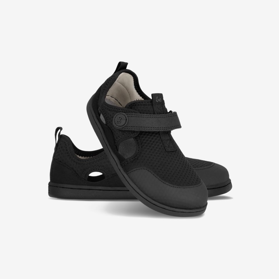 Dziecięce barefoot sandały Zest Kids - All Black