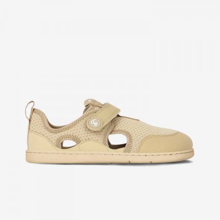Detské barefoot sandále Zest Preschool - Beige