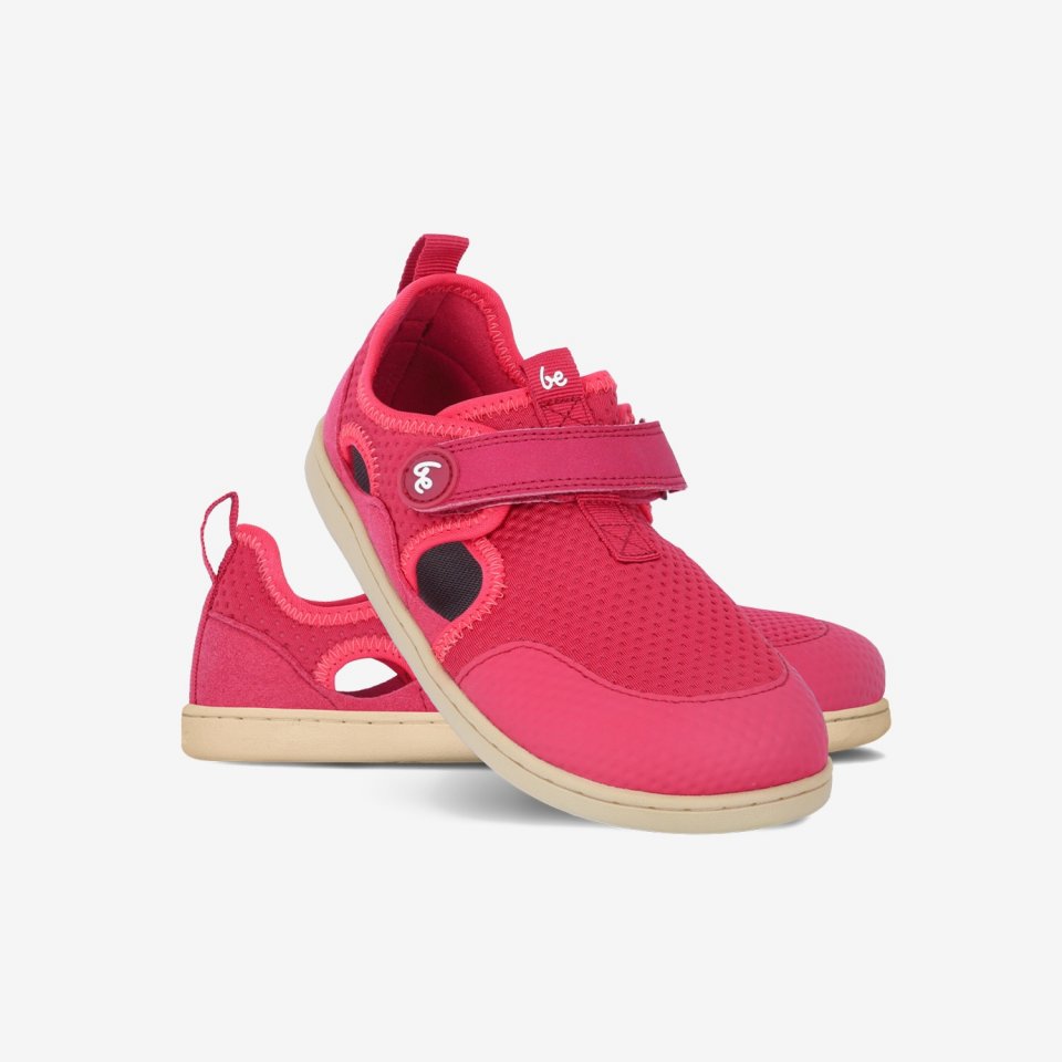 Dziecięce barefoot sandały Zest Kids - Berry