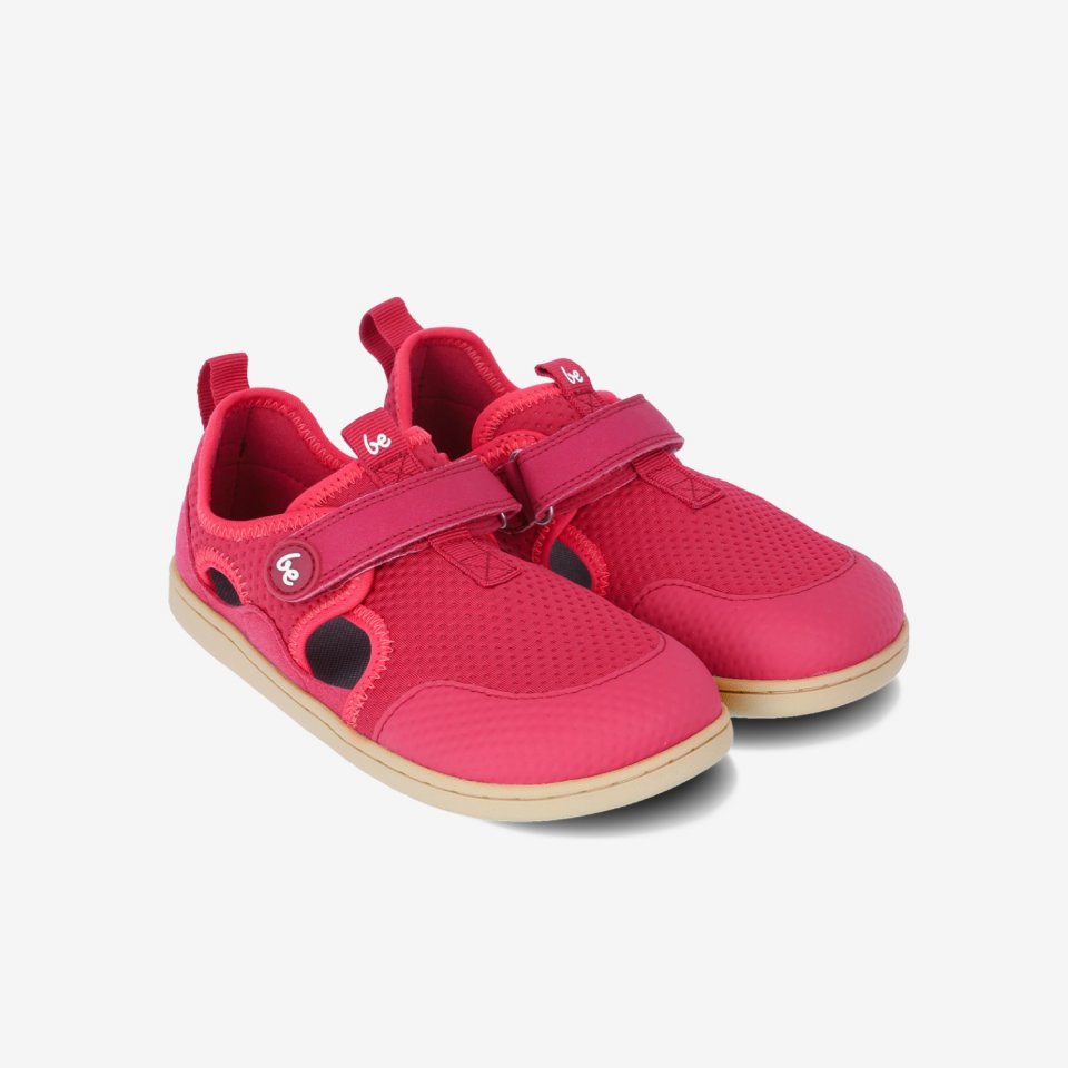 Dziecięce barefoot sandały Zest Kids - Berry