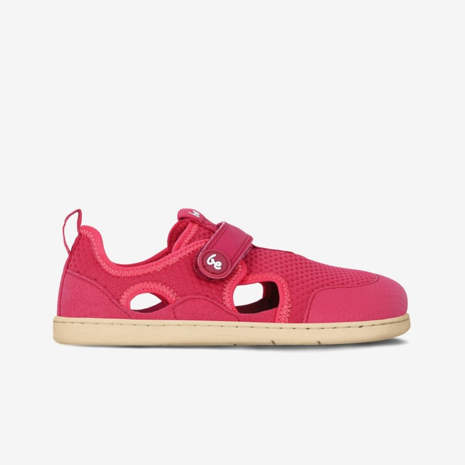Dziecięce barefoot sandały Zest Kids - Berry