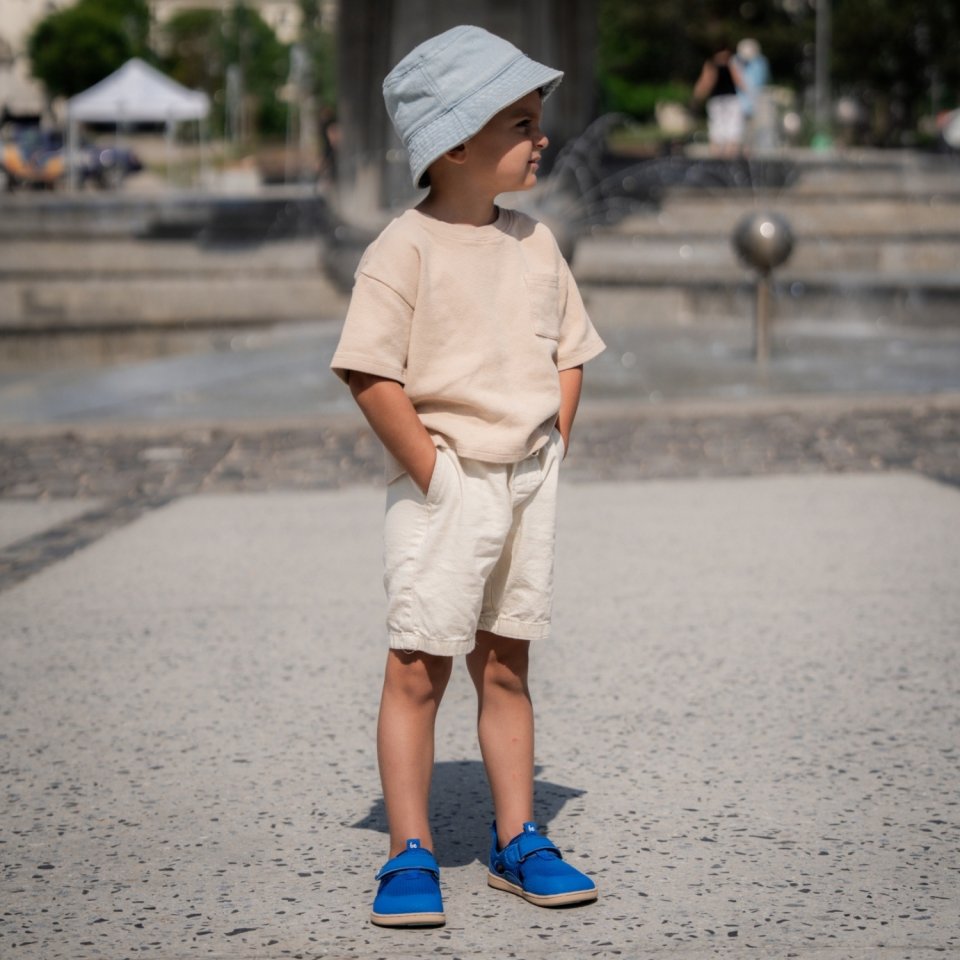 Dziecięce barefoot sandały Zest Kids - Blue
