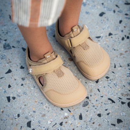 Kids barefoot sandals Zest Preschool - Beige