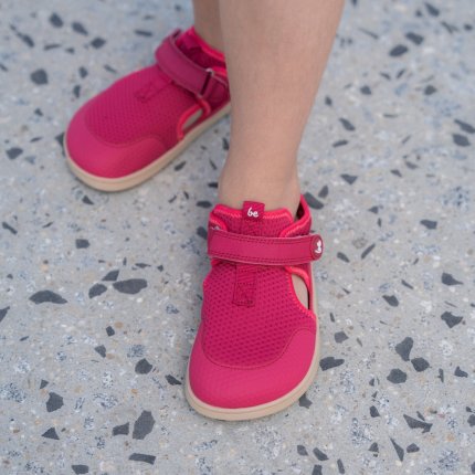 Kids barefoot sandals Zest Preschool - Berry
