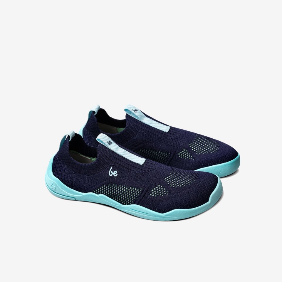 Kids Barefoot Slip-on Shoes Be Lenka Luppo Junior - Blue & Aqua