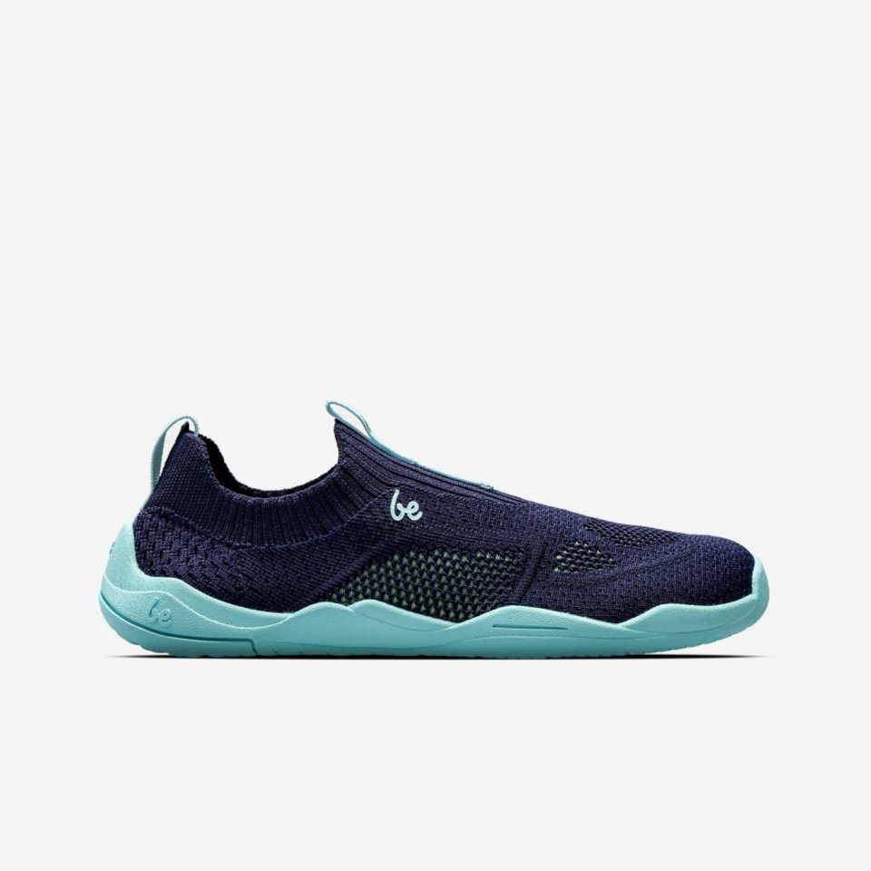 Kids Barefoot Slip-on Shoes Be Lenka Luppo Junior - Blue & Aqua