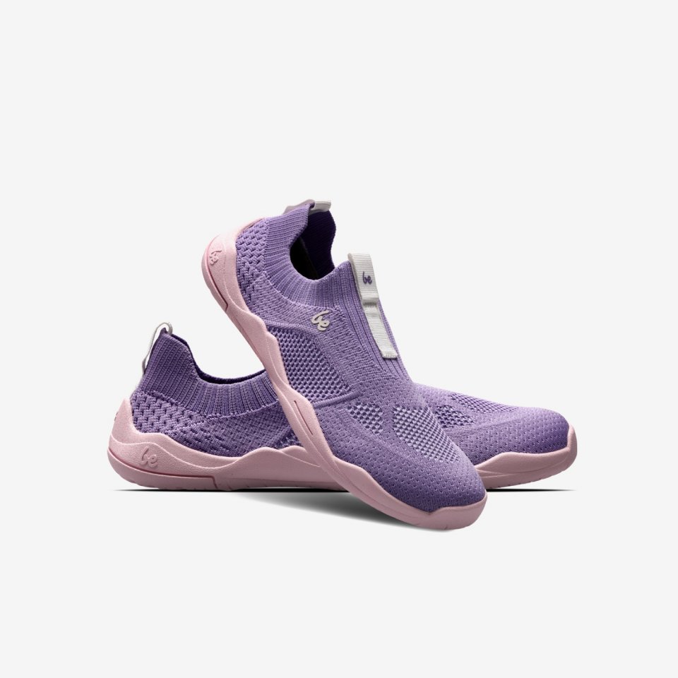 Kids Barefoot Slip-on Shoes Be Lenka Luppo Junior - Lilac & Pink