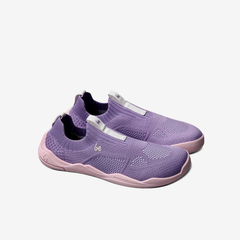 Kids Barefoot Slip-on Shoes Be Lenka Luppo Junior - Lilac & Pink