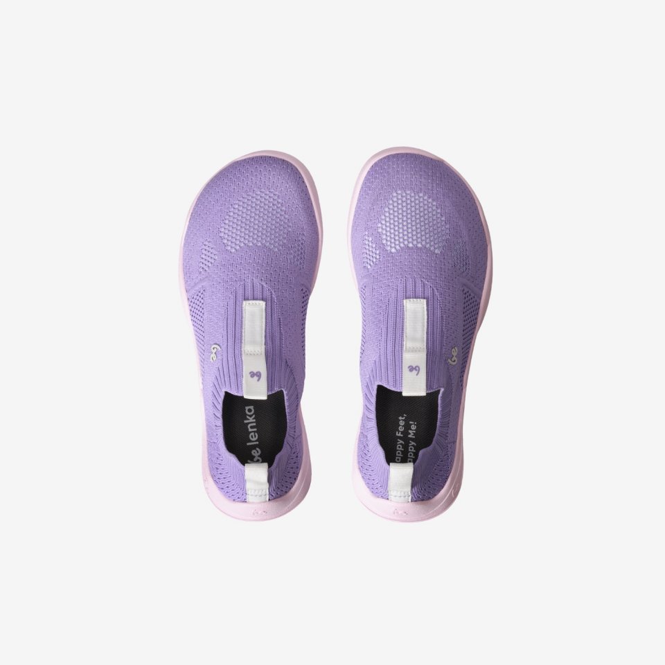 Kids Barefoot Slip-on Shoes Be Lenka Luppo Junior - Lilac & Pink