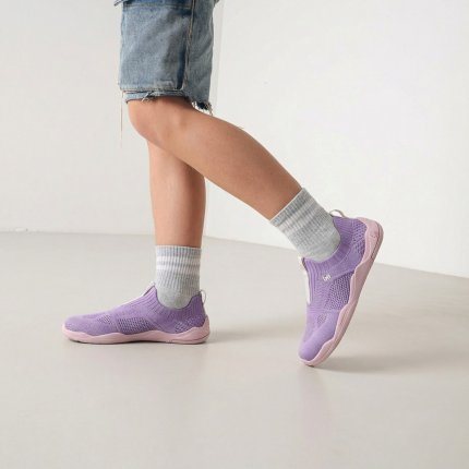 Kids Barefoot Slip-on Shoes Be Lenka Luppo Junior - Lilac & Pink
