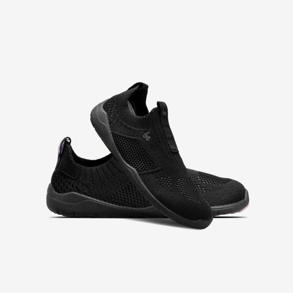 Zapatos descalzos Slip-on para niños Be Lenka Luppo Kids - All Black