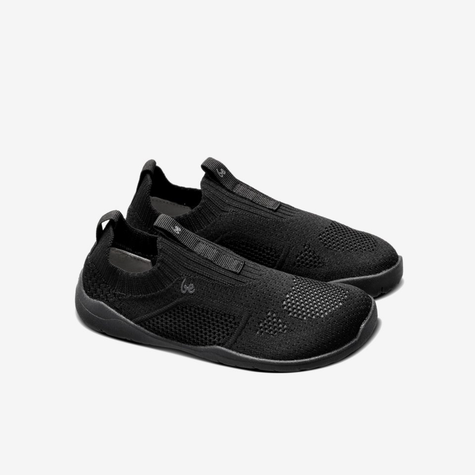 Zapatos descalzos Slip-on para niños Be Lenka Luppo Kids - All Black