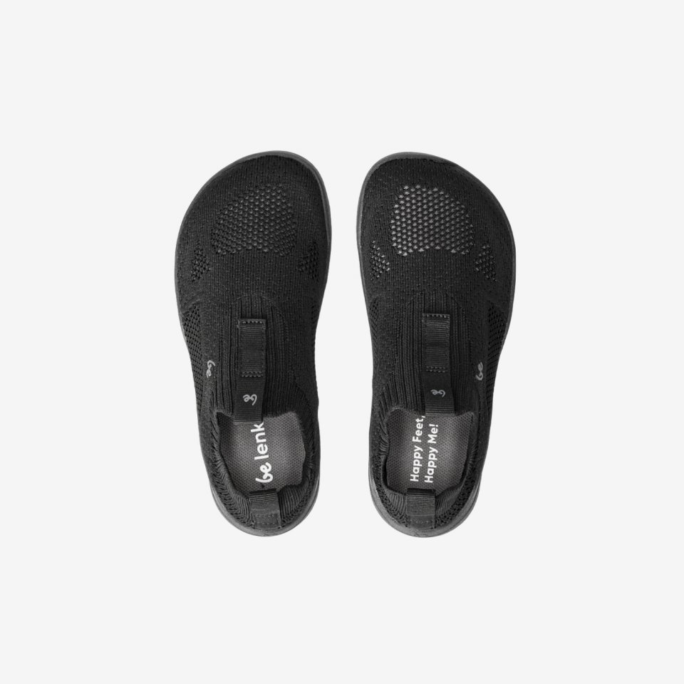 Zapatos descalzos Slip-on para niños Be Lenka Luppo Kids - All Black