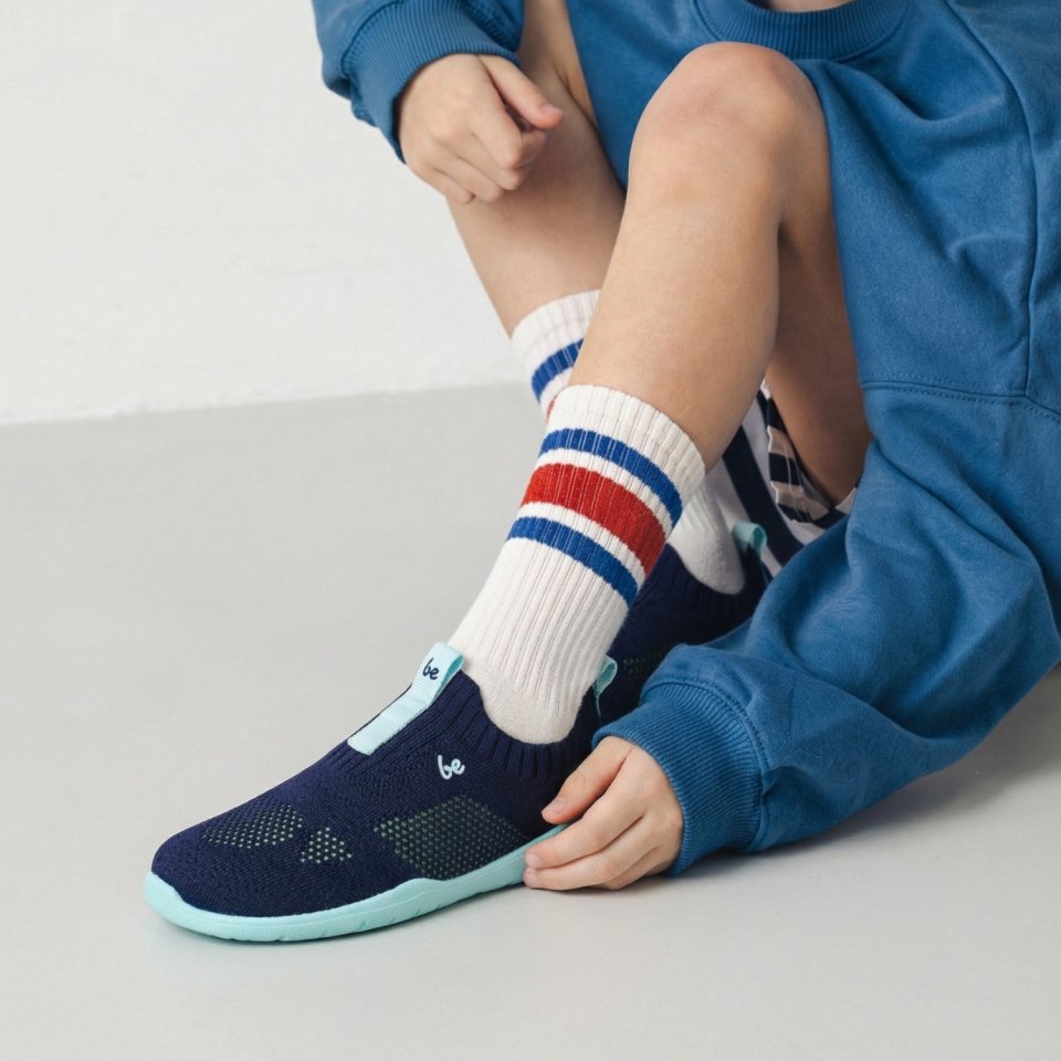 Dětské barefoot Slip-on boty Be Lenka Luppo Kids - Blue & Aqua