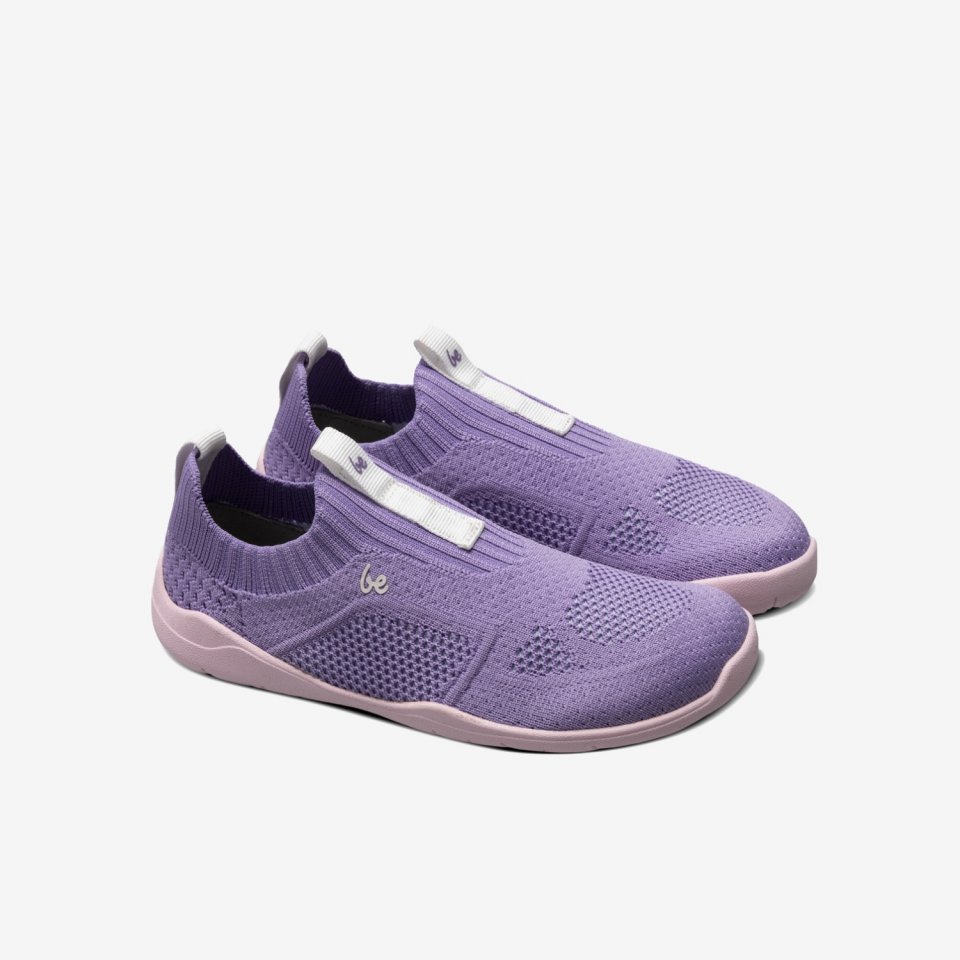 Kids Barefoot Slip-on Shoes Be Lenka Luppo Kids - Lilac & Pink