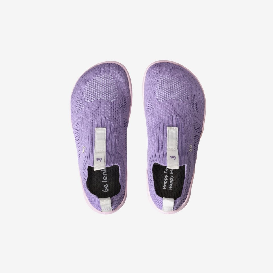 Kids Barefoot Slip-on Shoes Be Lenka Luppo Kids - Lilac & Pink