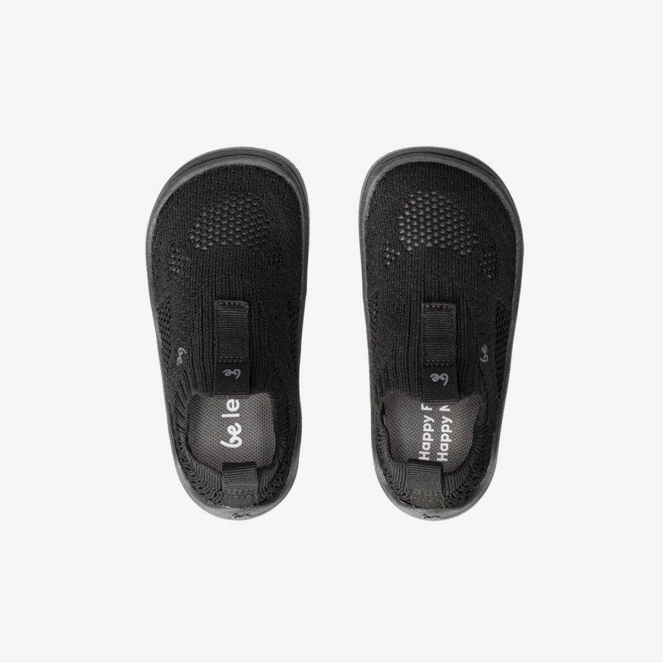 Kids Barefoot Slip-on Shoes Be Lenka Luppo Preschool - All Black